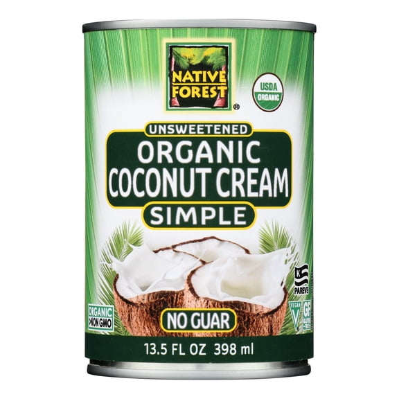 Native Forest Organic Coconut Cream, Simple, Unsweetened, 13.5 fl oz (398 ml)