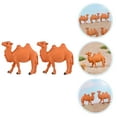 thumbnail image 4 of Adornos de mesa de arena de camello en miniatura, minifiguras de camellos del desierto, 2 uds., 4 of 6
