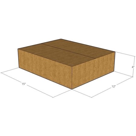15" x 12" x 4" Corrugated Boxes 32 ECT (Pack of 5-15x12x4) | Quality Moving Boxes. Great for Shipping Boxes for Business, Office or Home.