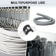thumbnail image 5 of Uxcell 30 Paquete de Abrazaderas de Cable 0.39" Acero Inoxidable 304 Goma Forma U para Tubo, 5 of 7