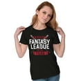 thumbnail image 3 of Fantasy Baseball League Manager Womens Fitted Plus Size Graphic Tee Brisco Brands 2X, 3 of 5