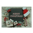 thumbnail image 2 of Christmas Cutting Board, Vivid Balls on Horizontal Lines Ligneous Timber Yuletide New Year's Eve Pattern, Decorative Tempered Glass Cutting and Serving Board, Large Size, Multicolor, by Ambesonne, 2 of 5