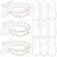 thumbnail image 2 of 20 piezas pulsera elástica de perlas falsas, pulseras de mano para boda, ramilletes de muñeca DIY, 2 of 4