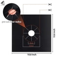 thumbnail image 2 of PULLIMORE 10 Pcs Gas Stove Protectors Cooker Covers Non-Stick Double Thickness Stove Burner Mat Cover (Black), 2 of 9