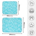 thumbnail image 2 of Ryvnso Coral Pattern Dish Drying Mat for Kitchen Countertop 16x18 Small Dish Pad Drainer Rack Dish Sink Mats, 2 of 7