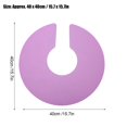 thumbnail image 3 of Cape de coiffure imperméable en silicone pour salon de coiffure, châle rond, violet, 3 of 4