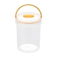 thumbnail image 2 of Round Clear Airtight Food Storage Container with Handle, Leakproof Storage Jar for Snacks and Dry Food, Kitchen Pantry Organizer, Portable Storage for Home Use, 2 of 6