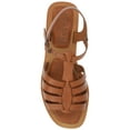 thumbnail image 5 of Journee Womens Benicia Buckle Flat Sandals, 5 of 10