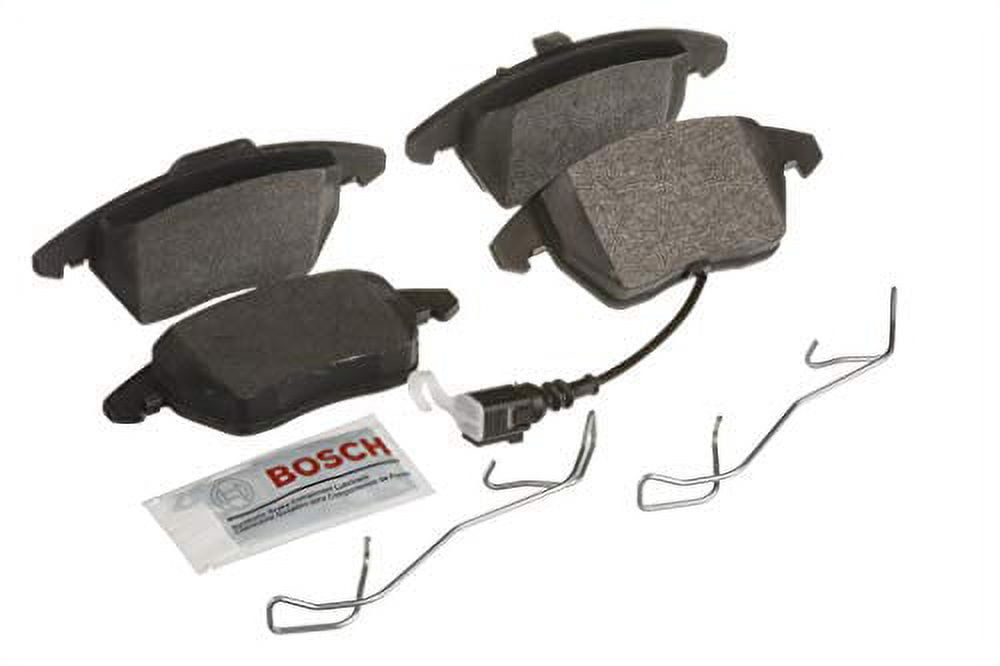 Bosch BP1107 QuietCast Premium Semi-Metallic Disc Brake Pad Set For: Audi A3, A3 Quattro, Quattro, TT; Volkswagen Beetle, Bora, Eos, Golf, Golf SportWagen, GTI, Jetta, Passat, Passat CC, Rabbit, Front