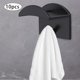 thumbnail image 4 of Ganchos adhesivo sombrero pared BLESIY paquete 10 piezas negro, 4 of 7