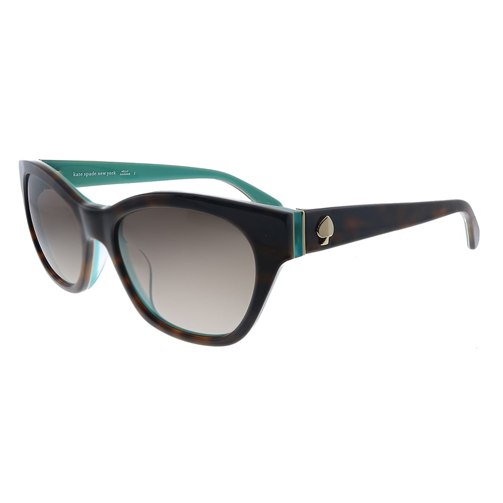 Kate Spade KS Jerri/S Plastic Womens Cat-Eye Sunglasses Havana Blue 50mm Adult