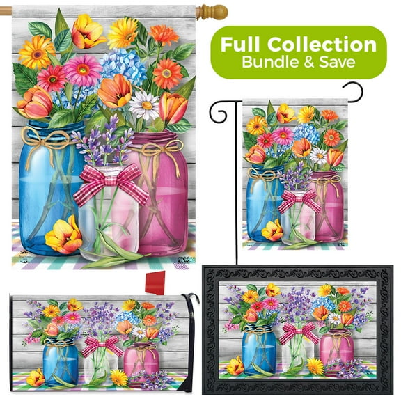 Briarwood Lane Spring Floral Jars Design Collection