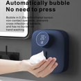 thumbnail image 2 of USB Rechargeable Multifunctional Wall Mounted Automatic Soap Dispenser Sensor LED Digital Display Soap Dispenser 320ML,1set x X101 Sensor Intelligent Soap Dispenser,Blue, 2 of 6