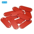 thumbnail image 3 of Uxcell Aluminum Blank Tags with 2 holes Metal Stamping Blanks Pet ID Label with Key Rings Red 20Pcs, 3 of 6