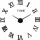 thumbnail image 1 of Reloj de pared 3D DIY, moderno, silencioso, grande, XXL, reloj de pared, adhesivo de espejo para decoración de regalos en el hogar, restaurante, oficina y hotel (negro), 1 of 5