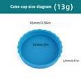thumbnail image 2 of Universal Silicone Soda Can Covers and Jar Lids, Reusable Leak-Proof Beverage Protectors, Multi-Color BPA-Free Toppers for Fizz Preservation and Safety Blue, 2 of 6