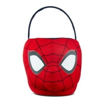 Marvel Spiderman Red Plush Easter Basket by Ruz, 8 inches Tall