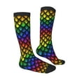 thumbnail image 4 of Lsque Dragon Scales Printed Crew Socks Men's Women's LightWeight Thin Casual Calf Socks ,Knee High Socks,Cotton Socks, 4 of 9