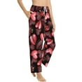 thumbnail image 2 of Daiia Ladybugs and Red Hearts Women's Sleep Pant with Pockets and Drawstring,Pajama Pants-Large, 2 of 9