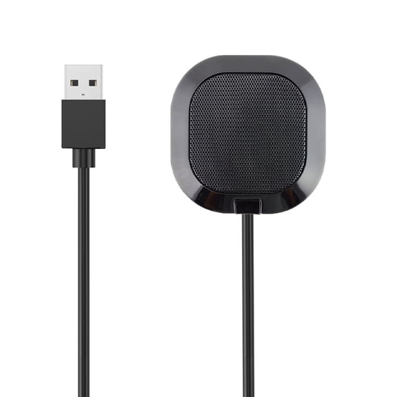 Computer PC Mic Desktop Microphone 360 Degree Omnidirectional Pickup Condenser for Video Conference Gaming Chatting