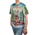 thumbnail image 4 of Merry Christmas Santa Reindeer Antlers Poodle Sleigh Xmas Winter Holiday All Over Print 3D Shirt Unisex Merch Poodles Dog Lover Gifts Idea - 00023, 4 of 6