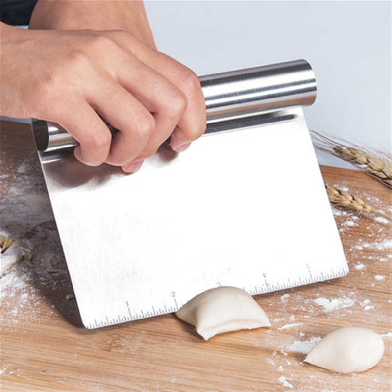 Jeobest Dough Scraper Stainless Steel Multipurpose Stainless Steel