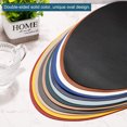 thumbnail image 3 of Unique Bargains Placemats Set 8pcs, Dining Table Place Mats Heat Resistant Washable PU Leather Table Mats-Blue, 3 of 6