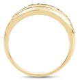 thumbnail image 2 of 14K Yellow Gold Plated 1.26 Carat Genuine Green Sapphire .925 Sterling Silver Ring QJ Model, 2 of 3