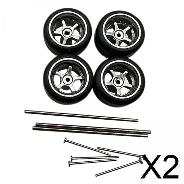 neumáticos de coche rc,Juego de ruedas y neumáticos RC 1/64 Neumático de turismo RC,Ruedas de vehículo Neumáticos modificados Neumáticos de coche RC,Neumáticos RC con llanta Piezas de