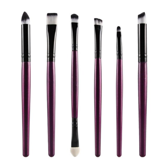 Cepillos de Maquillaje de Ojos Suaves Aplicador de de Ojos Definidor en Polvo de Cepillo - Púrpura negro Yinane pinceles de maquillaje de ojos