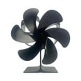 thumbnail image 3 of Ventilador de estufa de leña de 6 paletas, ventilador para hogar con calefacción de 165x190mm, duradero, multiusos, de bajo ruido, ventilador de, 3 of 8
