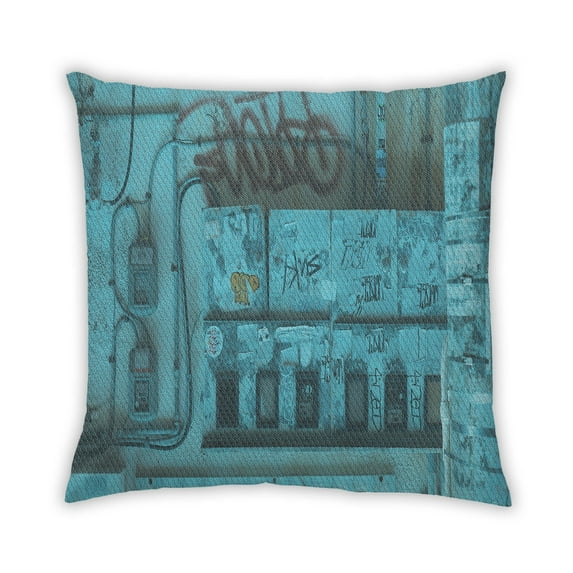 Ahgly Company Outdoor Square Contemporary Throw Pillow, 18 inch by 18 inch