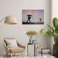 thumbnail image 5 of Banksy Raining Day or Colorful Graffiti Street Famous Canvas Paintings Wall Art Modern Inspirational Grey Love Pictures Print Artwork for Dining Room Kitchen Home Office Decor(40" W x 30" H，Framed), 5 of 10