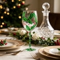 thumbnail image 5 of Colorful Painted Christmas Wine Glass 9in Festive Stemware Art Goblet with Gift Box for Holiday Party Table Decor, 5 of 6