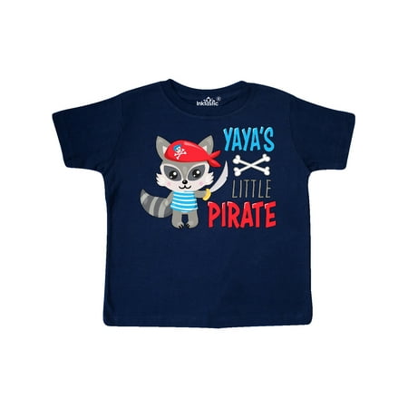 

Inktastic Yaya s Little Pirate Cute Raccoon with Sword Gift Toddler Boy or Toddler Girl T-Shirt