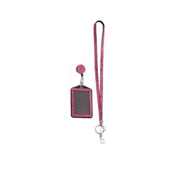BEADCEST Portatarjetas Rosa Para Tarjetas De Identificación Con Ventana Visible Y Material Resistente