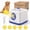 White + Blue, variant on CJC Automatic Dog Ball Launcher with 5 ETPU Balls, Pet Ball Thrower Toy Fetch Machine for S/M Dogs, 3 Distance Settings, White + Blue