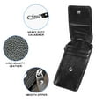 thumbnail image 4 of Card Holder RFID Blocking ID Badge Cowhide Wallet Hardware Vertical Lanyard Necklace, 4 of 8