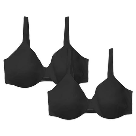 

2 Pack Black Bra Bali Womens Bra one Smooth u Underwire