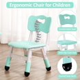 thumbnail image 4 of YUSAZENS Modern Table & 4 Chairs Set – 23.26" Height Adjustable with Non-Slip Legs, Graffiti Desktop Organizer, Ideal for Preschool Activities Ages 2-10, 4 of 9