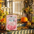 thumbnail image 2 of Happy Fall Y''all Pink Pumpkin Garden Flag Double Sided, Autumn Seasonal Farmhouse Decorative Yard Outdoor Home Small Decor, Thanksgiving Pink Outside House Decoration 12.5 x 18, 2 of 6