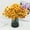 Yellow, variant on 5 Bundles Artificial Flowers for Outdoor,No Fade Flowers for Decoration Hanging Planters Indoor Outside Garden Porch Window Box Home Wedding Farmhouse