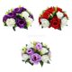thumbnail image 1 of 3 Uds 26cm Rosas Artificiales Flores 15 Cabezas Ramo Hogar Oficina Tienda Colco Bola de rosa de simulación, 1 of 4
