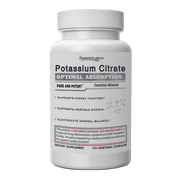 Superior Labs Potassium Citrate-Vegetable Capsules 100mg, Gluten-Free, 120 Count