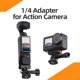 thumbnail image 2 of Action5 Pro Sports Camera 1/4 Adaptador Base Ángulo Ajustable Se Puede Conectar Al Trípode Extensión Varilla Selfie Stick Y Otros Accesorios De Fotografía, 2 of 8