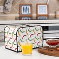 thumbnail image 5 of Toaster Covers 2 Slice, colorful bell Pepper Waterproof Bread Machine Cover Fits for Standard 2 Slice Toasters, Home Decor Toaster Protection with Hanging Rope, 5 of 7