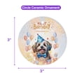 thumbnail image 5 of Watercolor Havanese Happy Birthday Celebration Balloons Gift Party Ceramic Round Ornament Havanese Dog Lover Gifts Idea Home Tree Decor - 00028, 5 of 5
