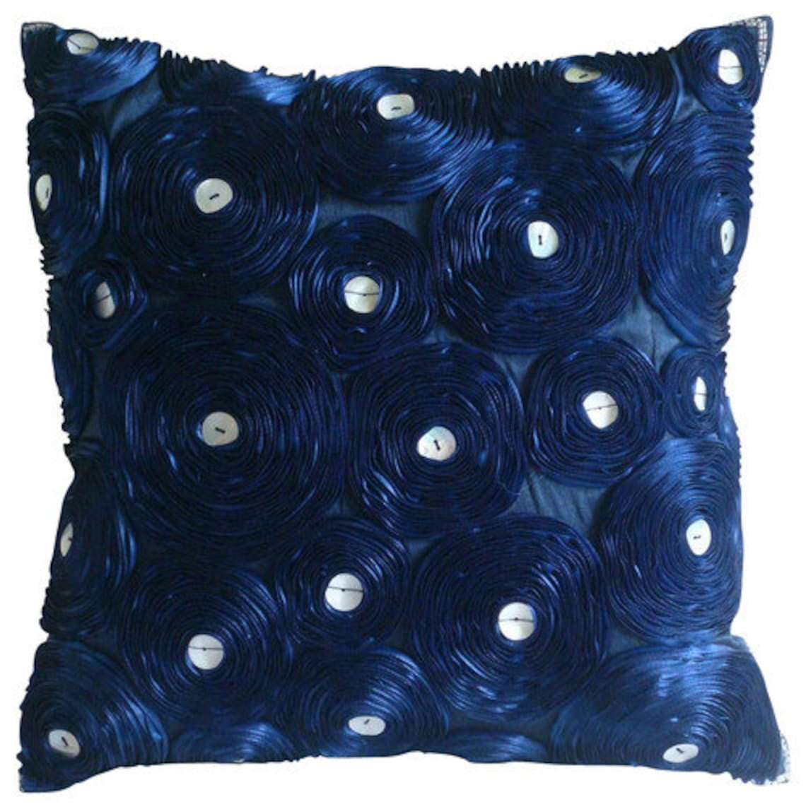 Navy Blue Pillow Cover 24x24 inch (60x60 cm), Luxury Navy Blue Pillow