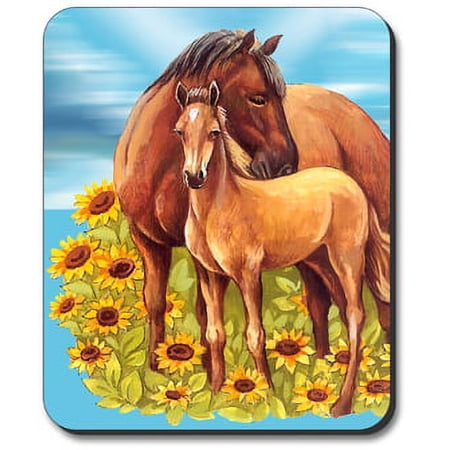 Art Plates Mouse Pad - Horses in Sunflowers price history on PriceWatchPro
