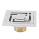 thumbnail image 3 of Desagüe de piso cuadrado de acero inoxidable de gran capacidad para cocina, baño y garaje con control de olores para sótanos y balcones, 3 of 8